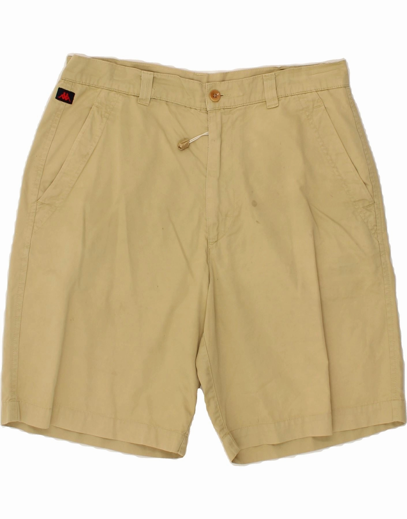 Daily Essential Cozy Style KAPPA Mens Perfect Fit Chino Shorts IT 50 Large W34 Beige Cotton
