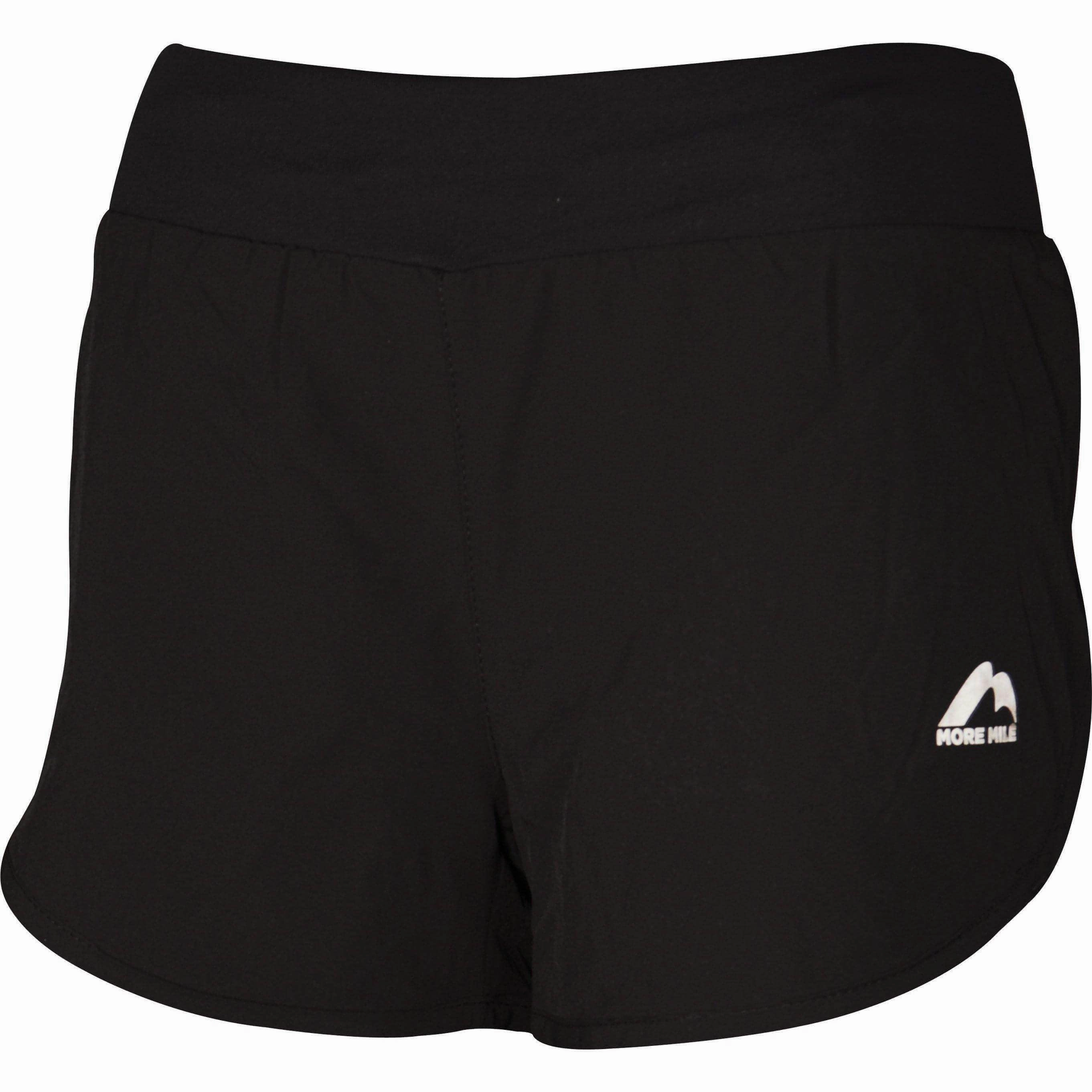Cozy Feel More Mile Excel Womens Running Shorts - Black