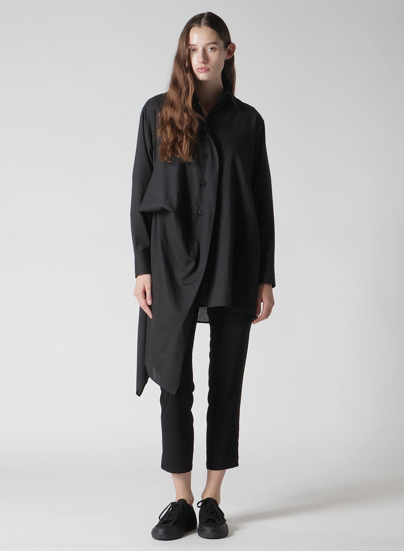 Go Anywhere Cozy Material TA/PE CREPE DE CHINE STRAIGHT SLIM PANTS