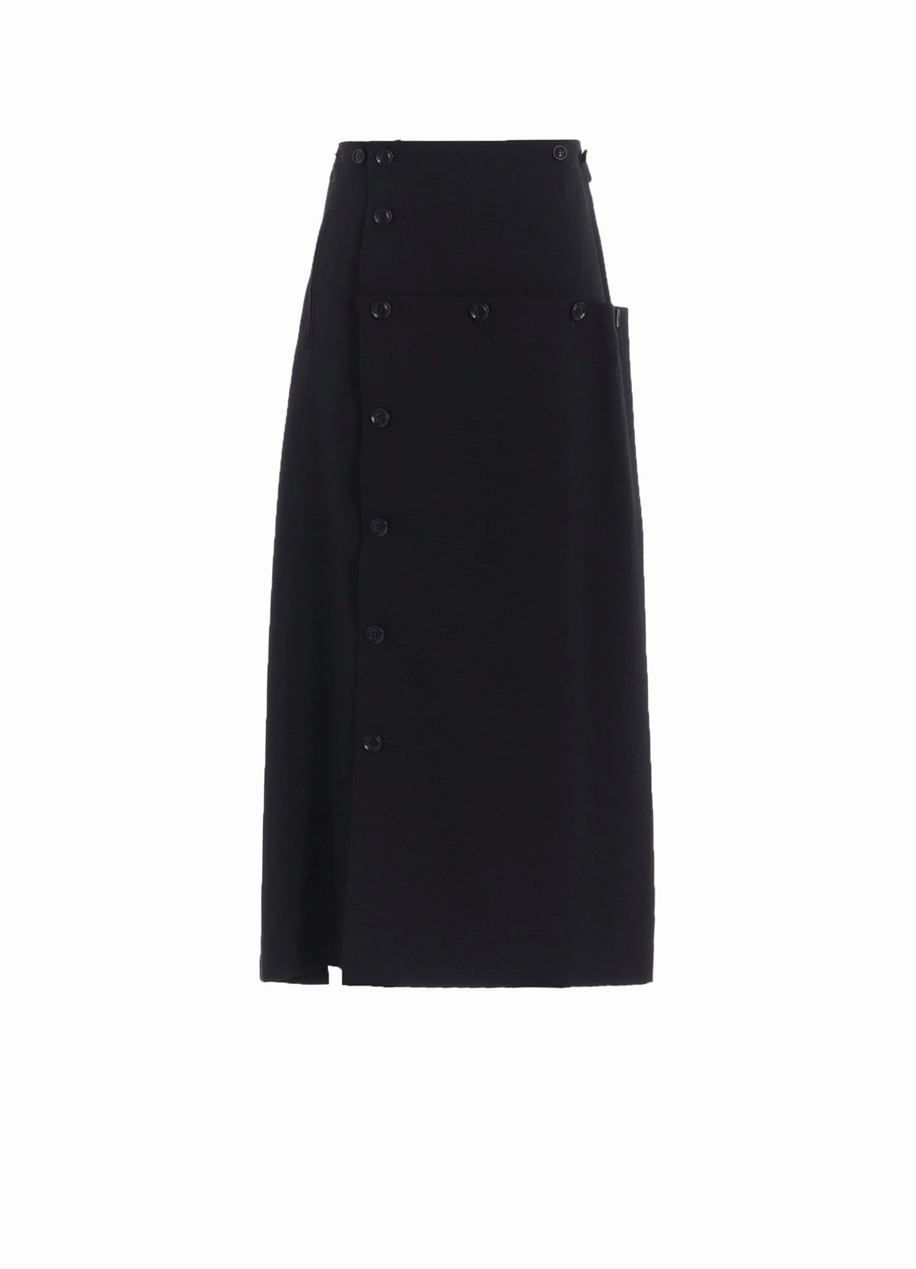 WOOL GABARDINE BUTTON SKIRT Adventure Ready