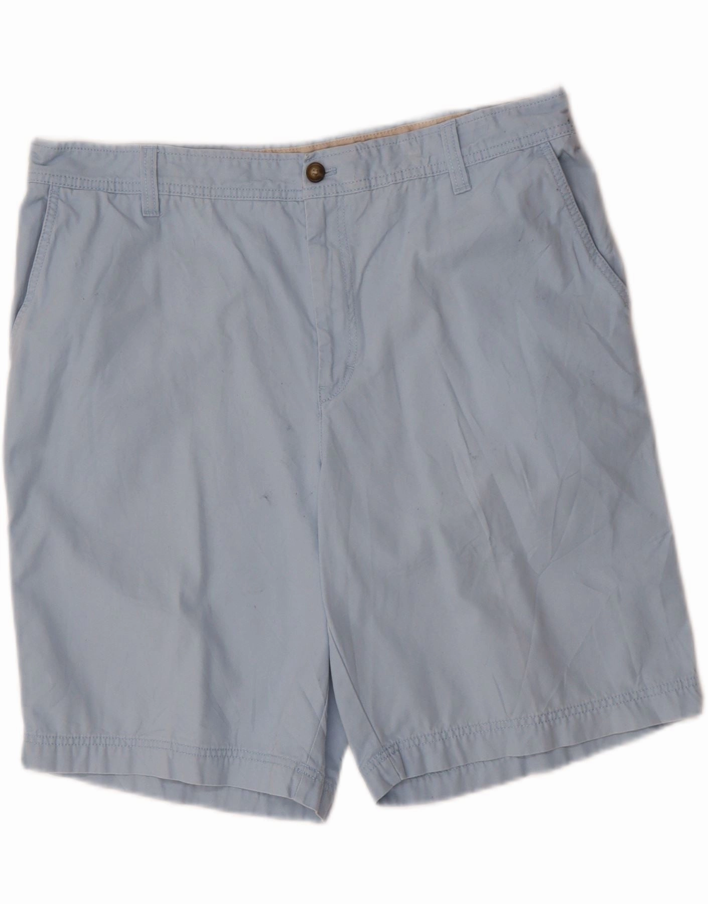 IZOD Mens Salt Water Chino Shorts W40 XL Blue Cotton LightweightFabric