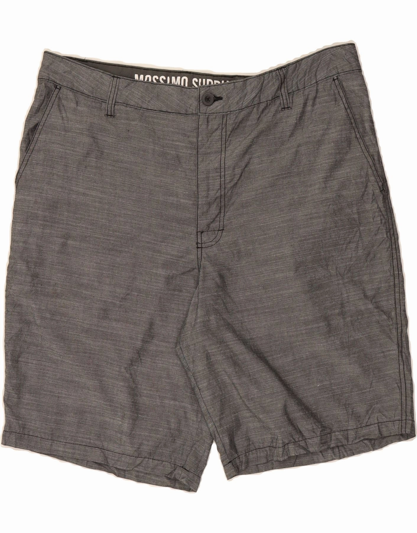 No Ride Up Silicone Grip MOSSIMO Mens Chino Shorts W40 XL Grey Polyester