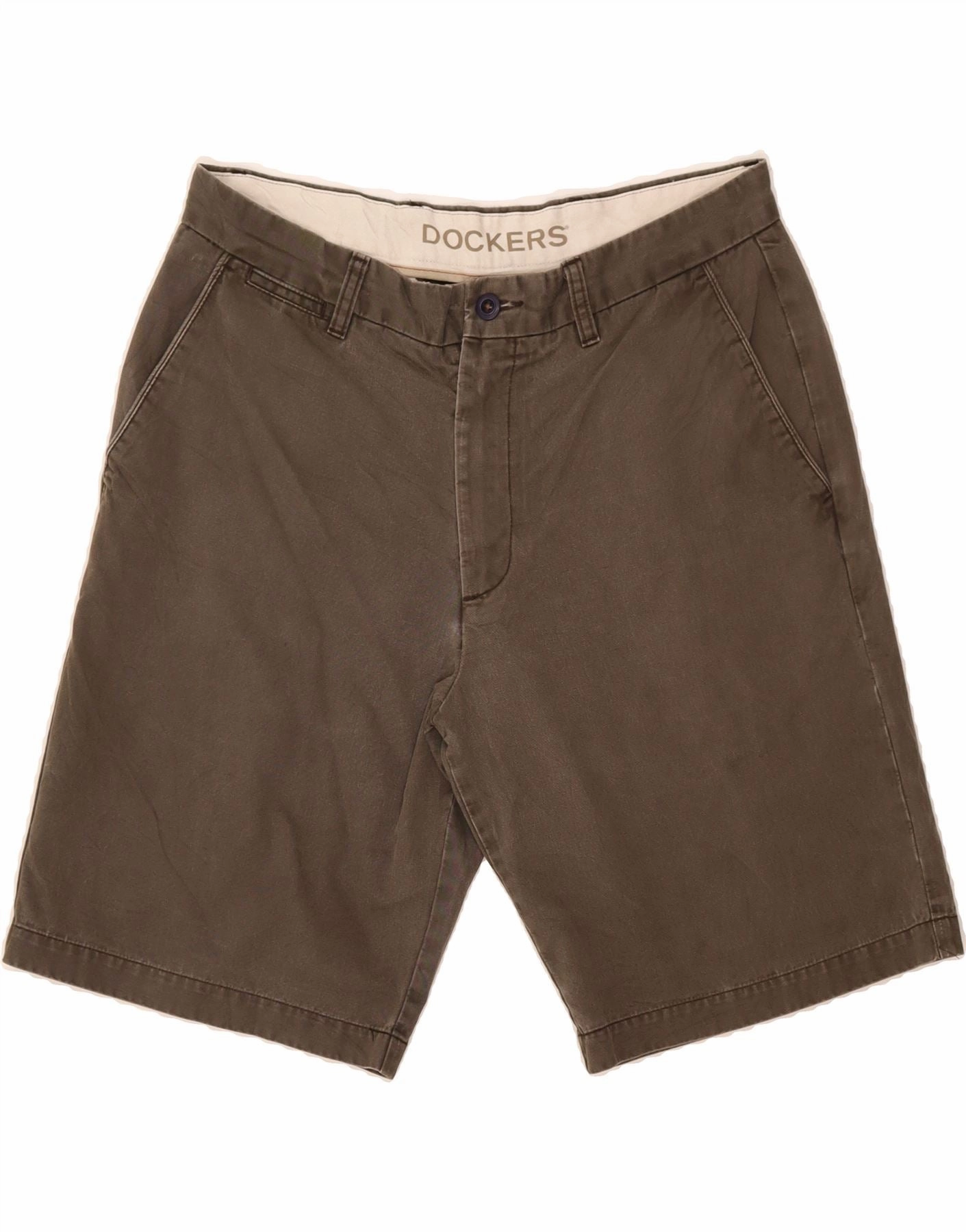 Movement Flex DOCKERS Mens Chino Shorts W34 Large Brown Cotton