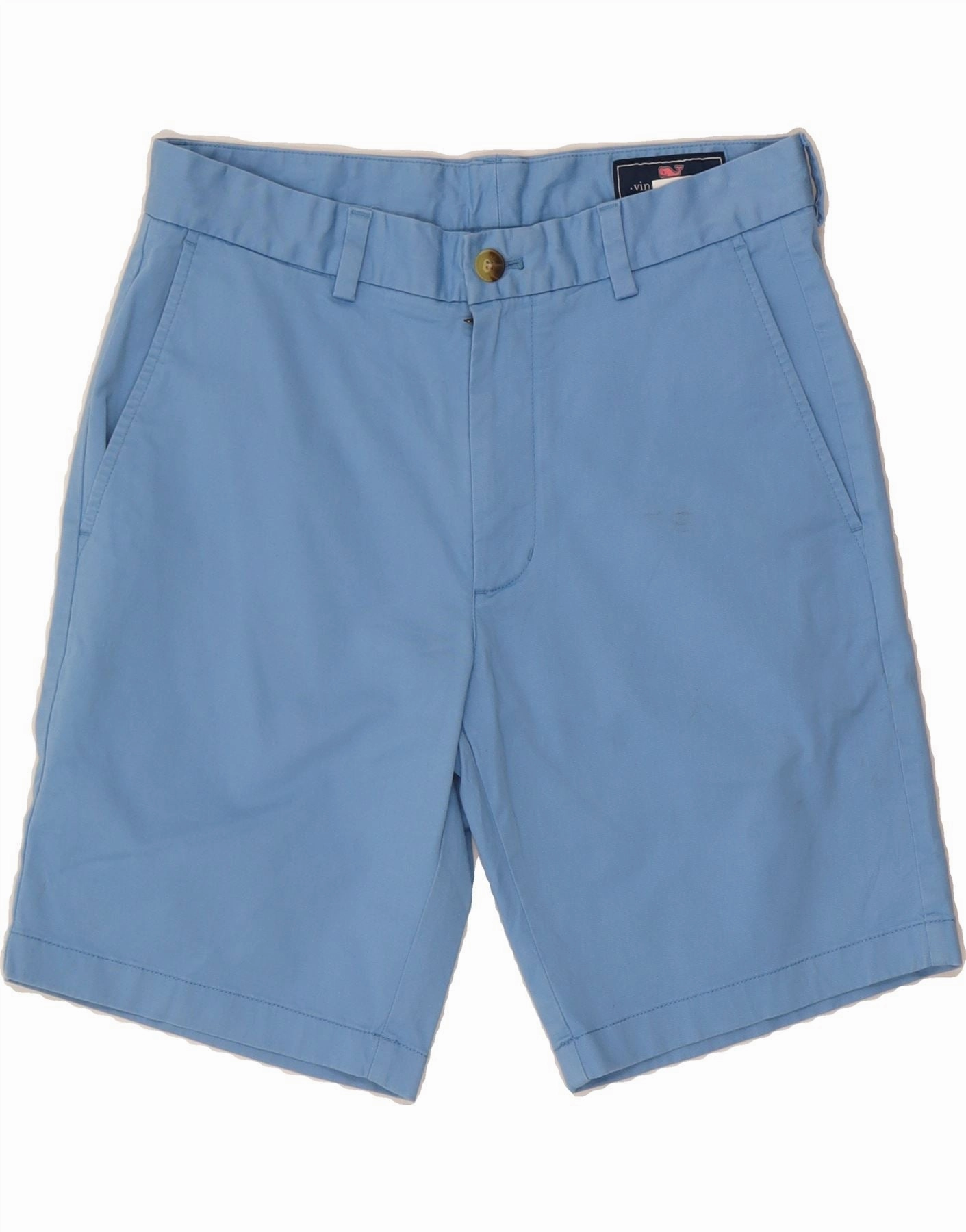 Trend Essential Weekend Outing VINEYARD VINES Mens Chino Shorts W30 Medium Blue Cotton