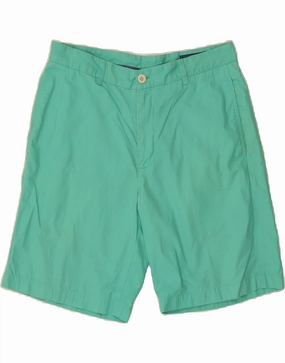 No Slip Gripper VINEYARD VINES Mens Chino Shorts W32 Medium Turquoise Cotton