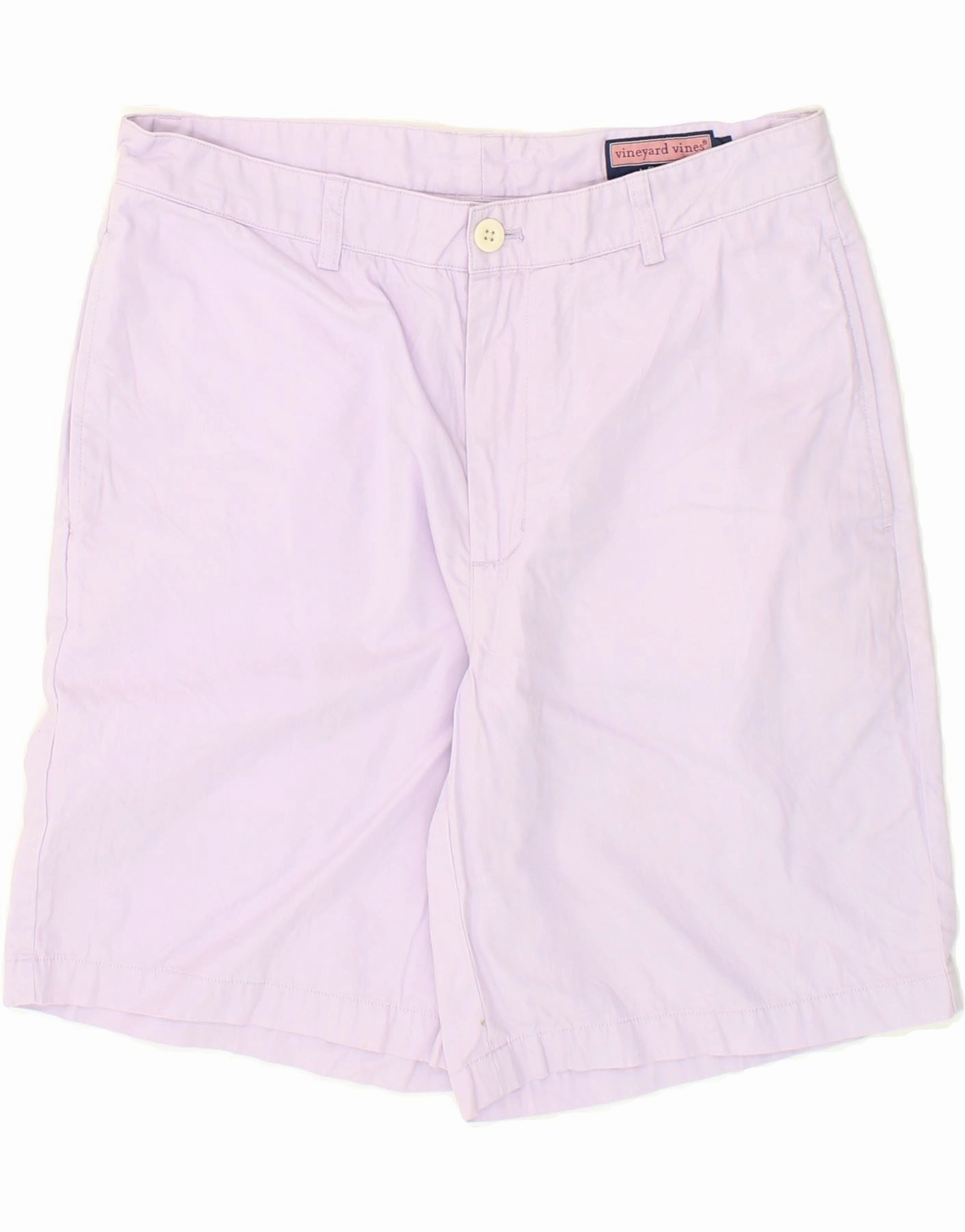 VINEYARD VINES Mens Chino Shorts W33 Medium Purple Cotton Valentine's gift