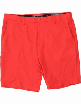 VINEYARD VINES Mens Chino Shorts W42 2XL Red Polyester Fast Absorption Textile