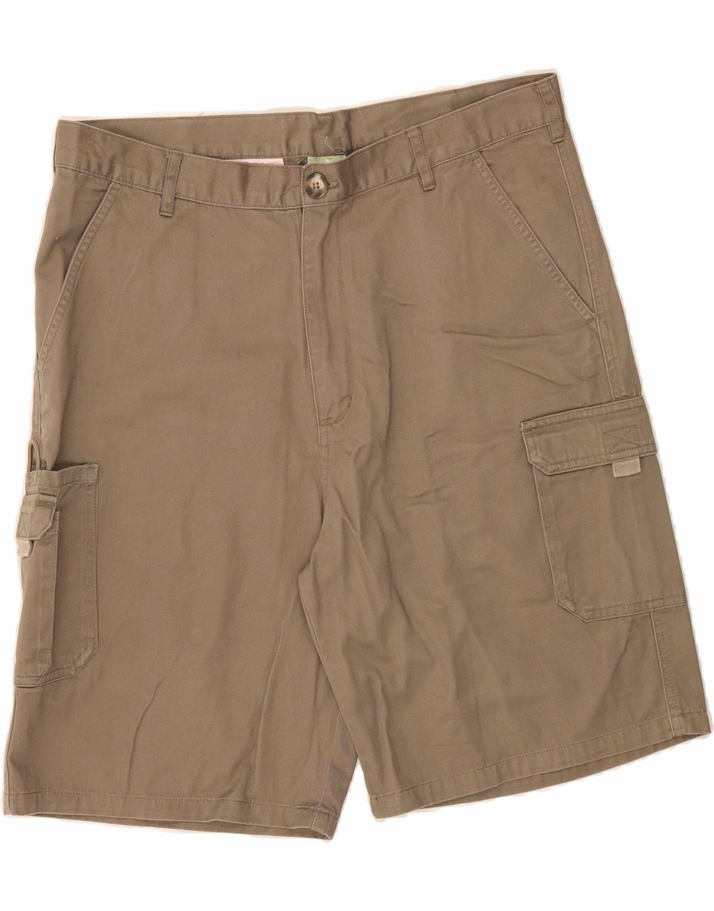 VINTAGE Mens Cargo Shorts IT 52 XL W36 Beige Festival Outfit