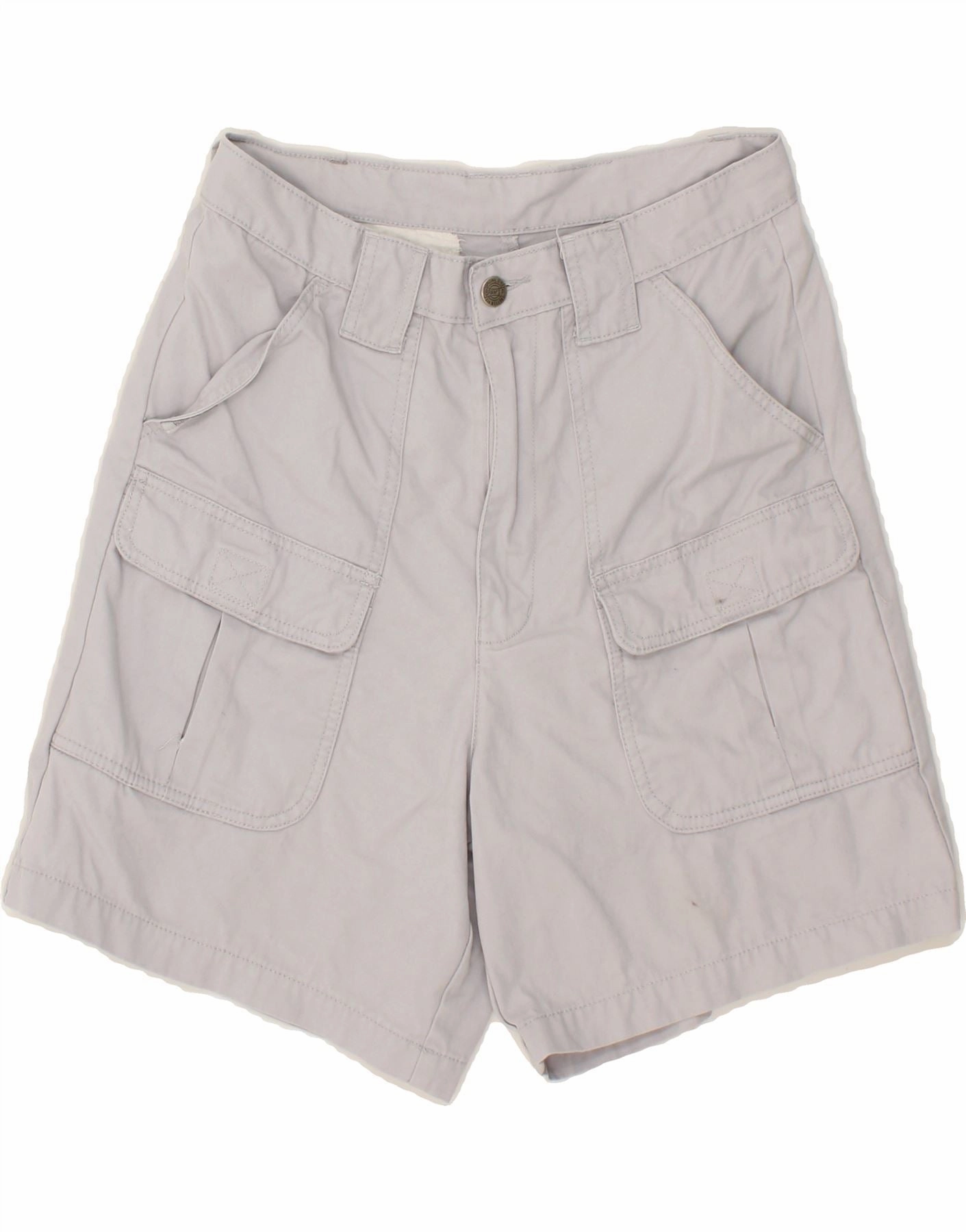Summer Fun VINTAGE Mens Cargo Shorts W32 Medium Grey Cotton