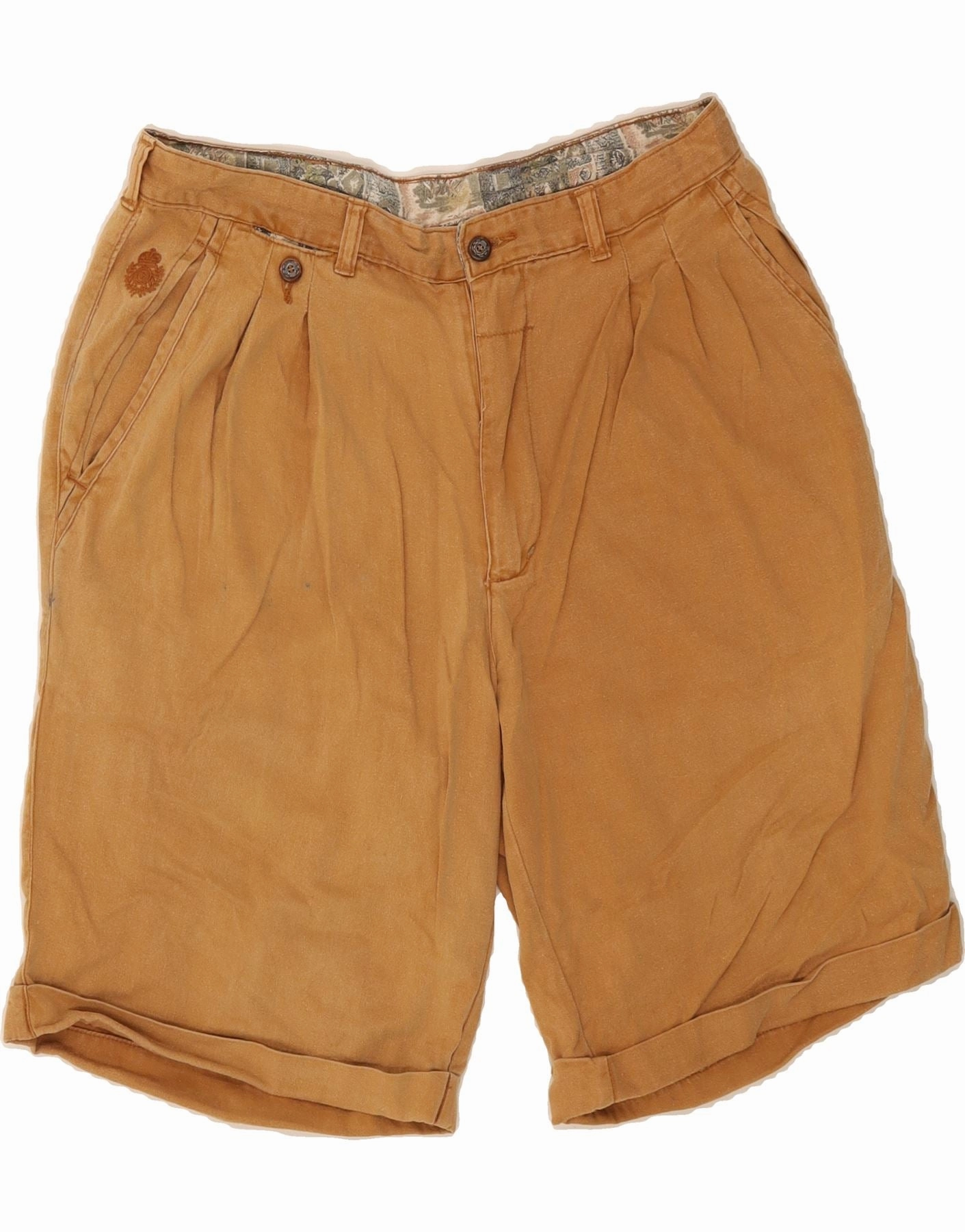 Urban Comfort VINTAGE Mens Chino Shorts IT 50 Large W34  Brown Cotton