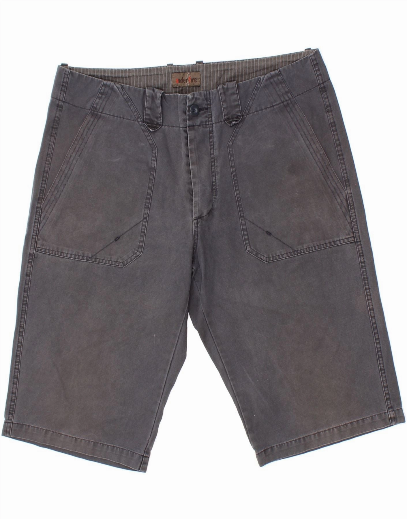 VINTAGE Mens Chino Shorts IT 50 Large W34  Grey Cotton volleyball outfit