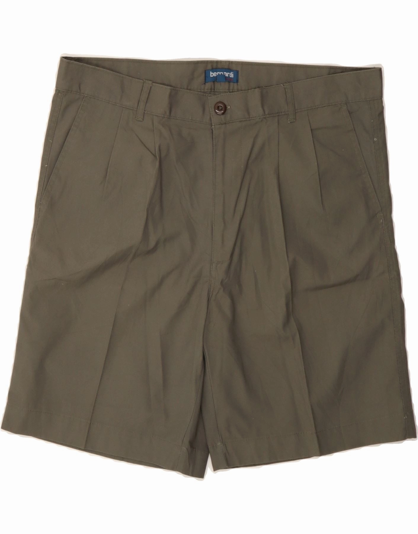 VINTAGE Mens Chino Shorts IT 52 XL W37 Khaki Cotton Bacterial Growth Prevention Perfect Style