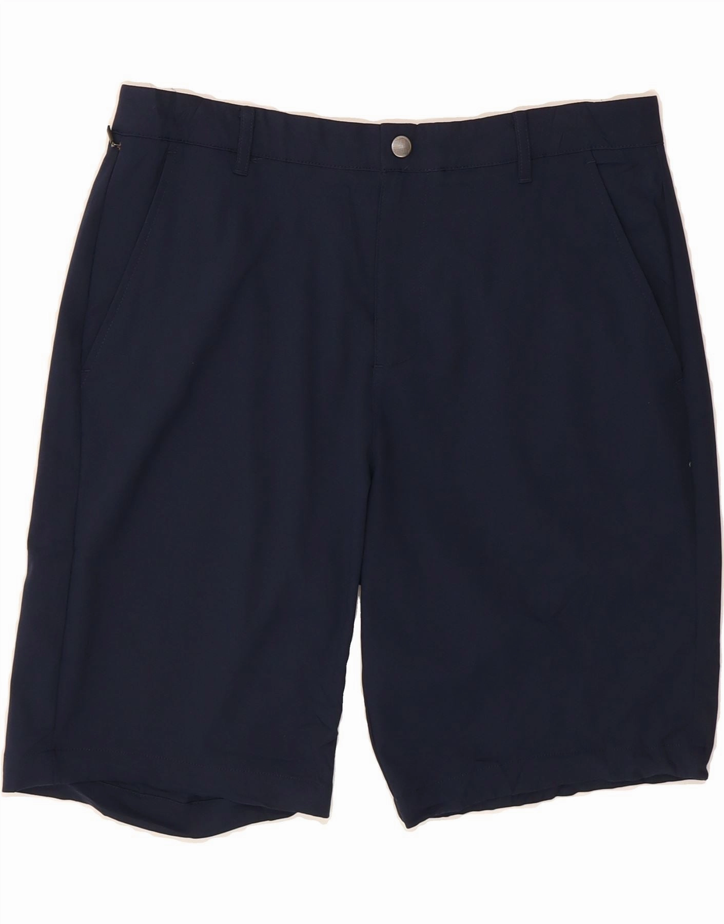 Effortless Style Outdoor Apparel VINTAGE Mens Chino Shorts W36 Large Navy Blue Polyester
