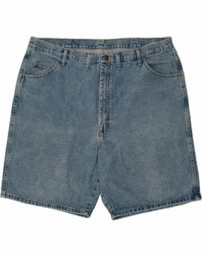 Hiking shorts Elastic Fit VINTAGE Mens Denim Shorts W44 2XL Blue Cotton