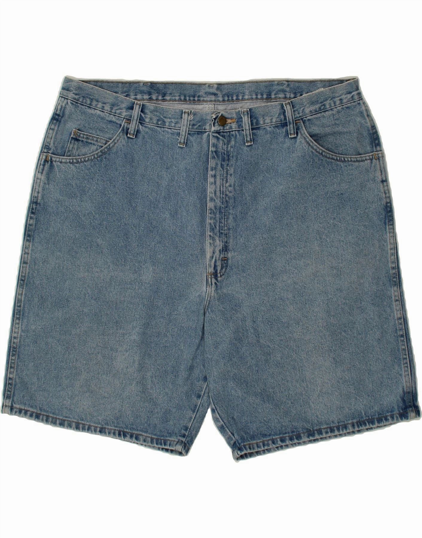 Hiking shorts Elastic Fit VINTAGE Mens Denim Shorts W44 2XL Blue Cotton