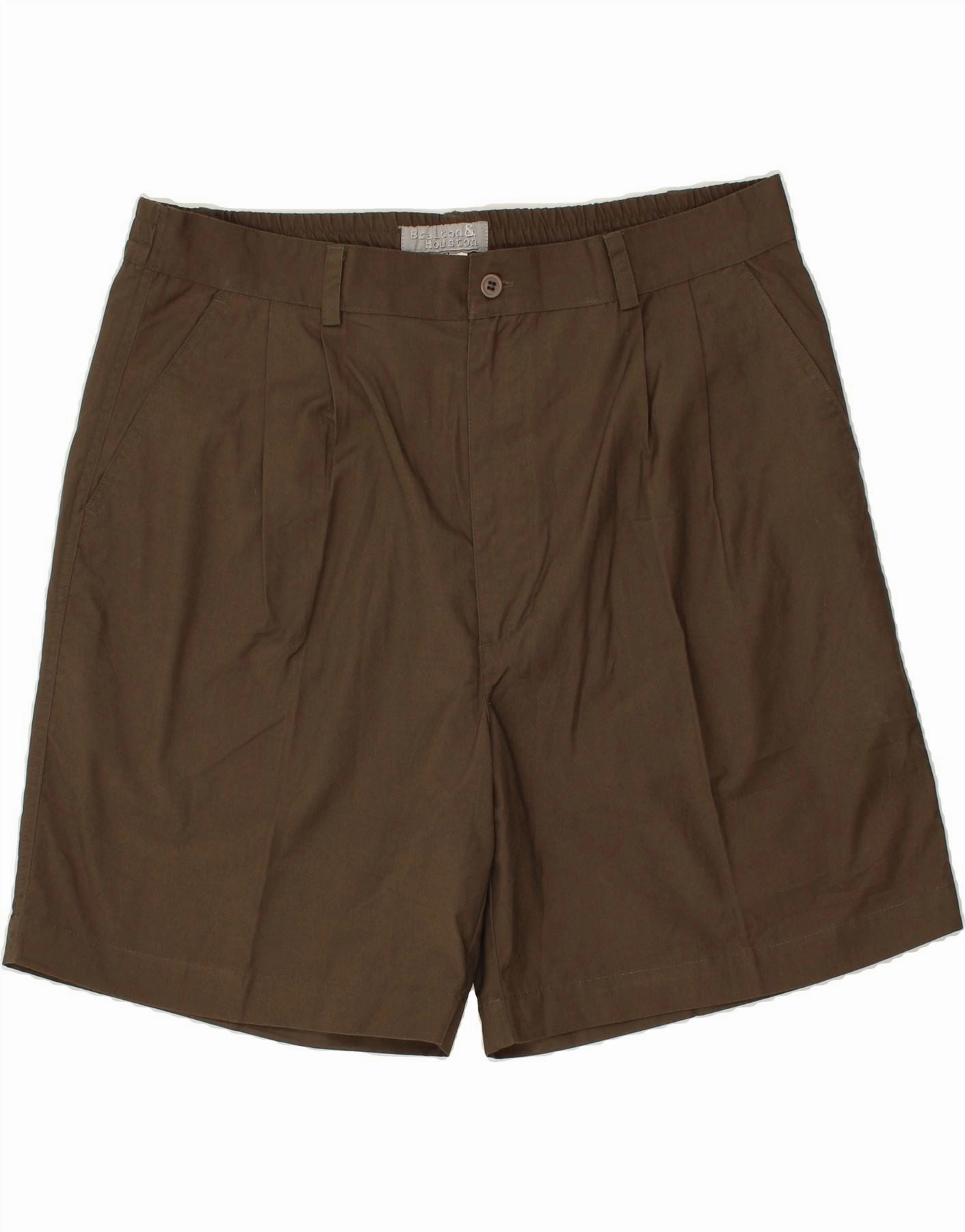 Regular Fit VINTAGE Mens Pegged Casual Shorts XL W38  Khaki Polyester