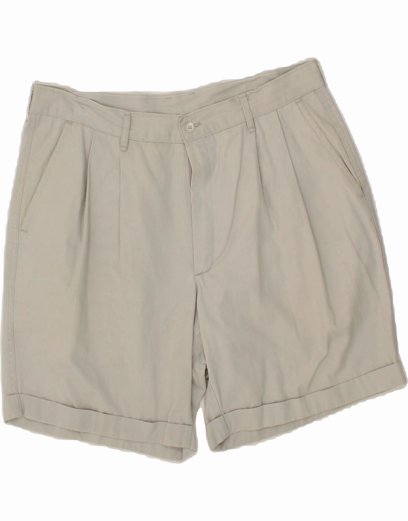 Slim Shape relaxed shape VINTAGE Mens Pegged Chino Shorts IT 50 Large W34 Grey