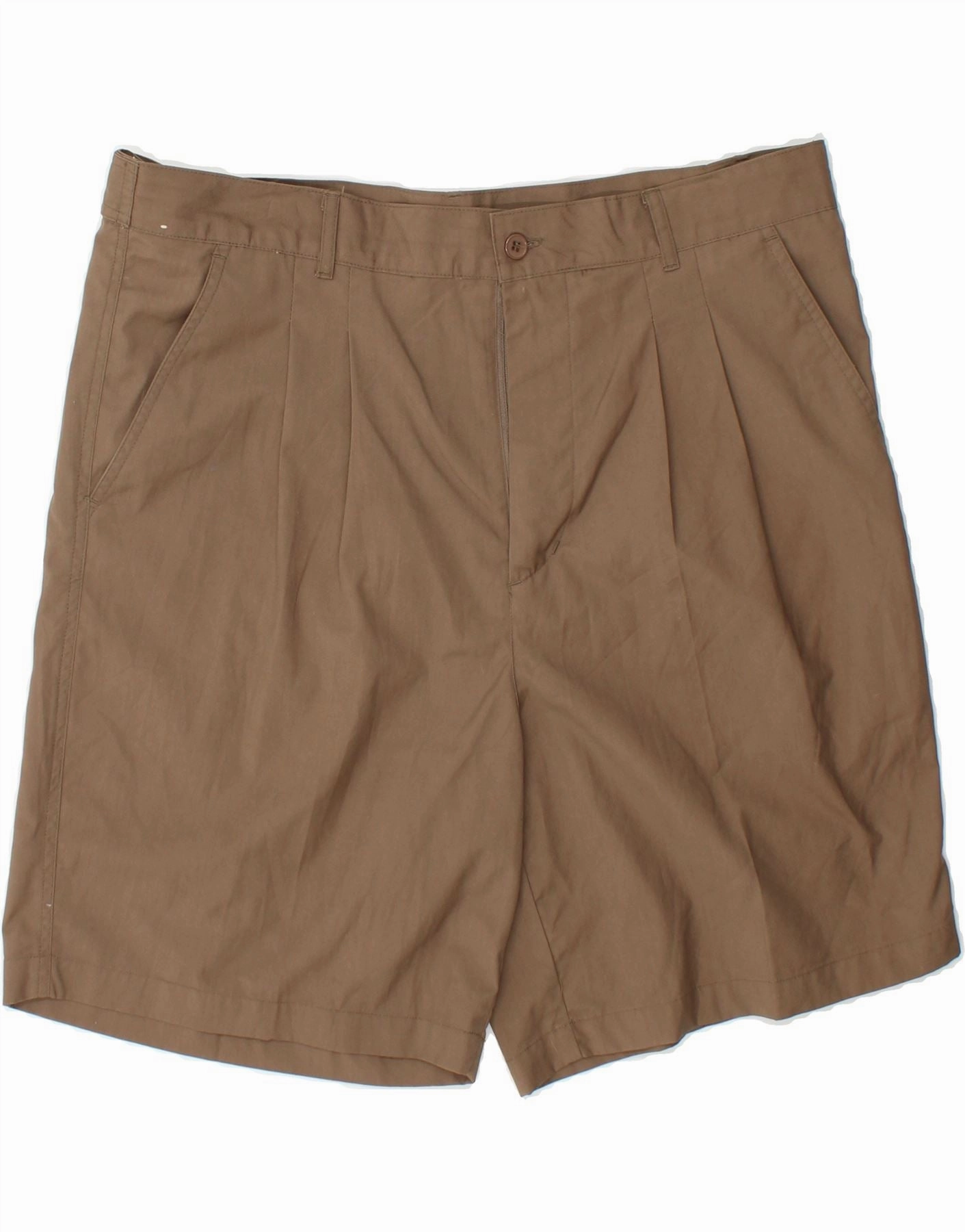 VINTAGE Mens Pegged Chino Shorts IT 52 XL W36 Brown Cotton budget-friendly