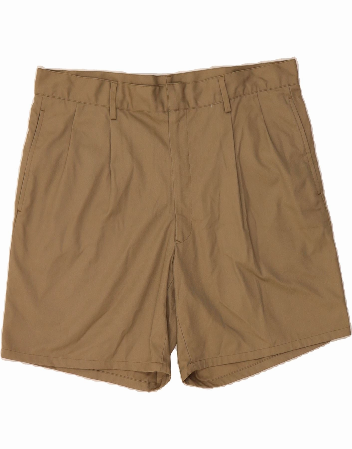 Day Trip Wear Adjustable Drawcord VINTAGE Mens Pegged Chino Shorts IT 54 2XL W36 Beige Polyester