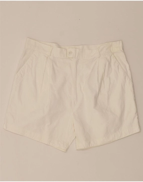 VINTAGE Mens Pegged Chino Shorts W32 Medium White back-to-school Core Fit