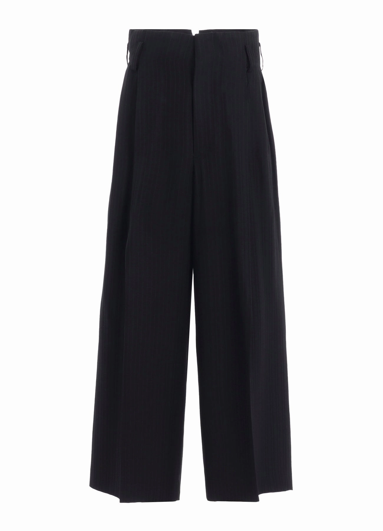 SecureClosures Lightweight Construction VISCOSE TWEED STRIPE DOUBLE TUCKED PANTS