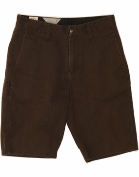 VOLCOM Mens Cargo Shorts W28 Small  Brown Cotton Breezy Design