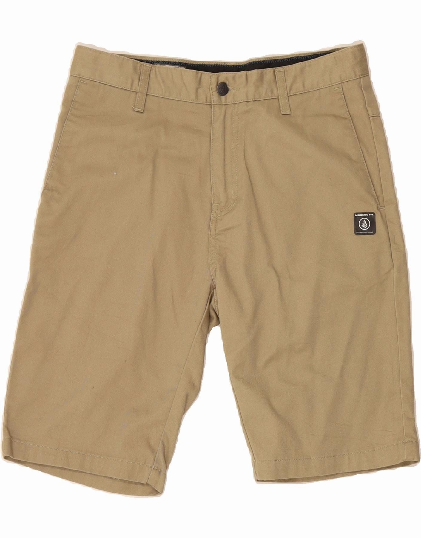 VOLCOM Mens Chino Shorts W30 Medium  Beige Cotton Flexible Stitching
