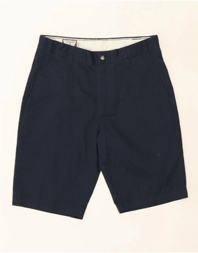 ElasticHem Belt loops VOLCOM Mens Chino Shorts W30 Medium  Navy Blue Cotton