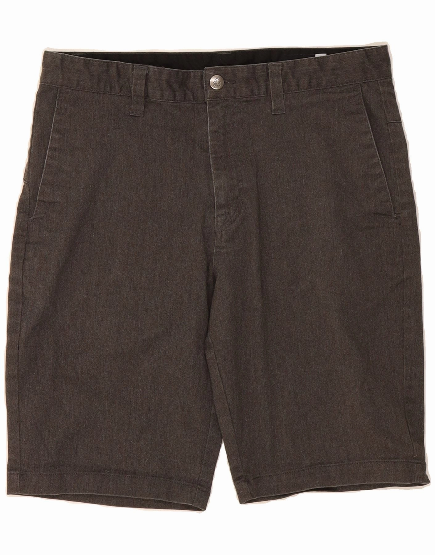 VOLCOM Mens Chino Shorts W31 Medium Grey Cotton Flats