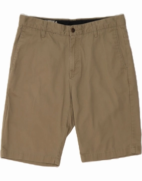 Comfy Feel VOLCOM Mens Chino Shorts W32 Medium Beige Polyester