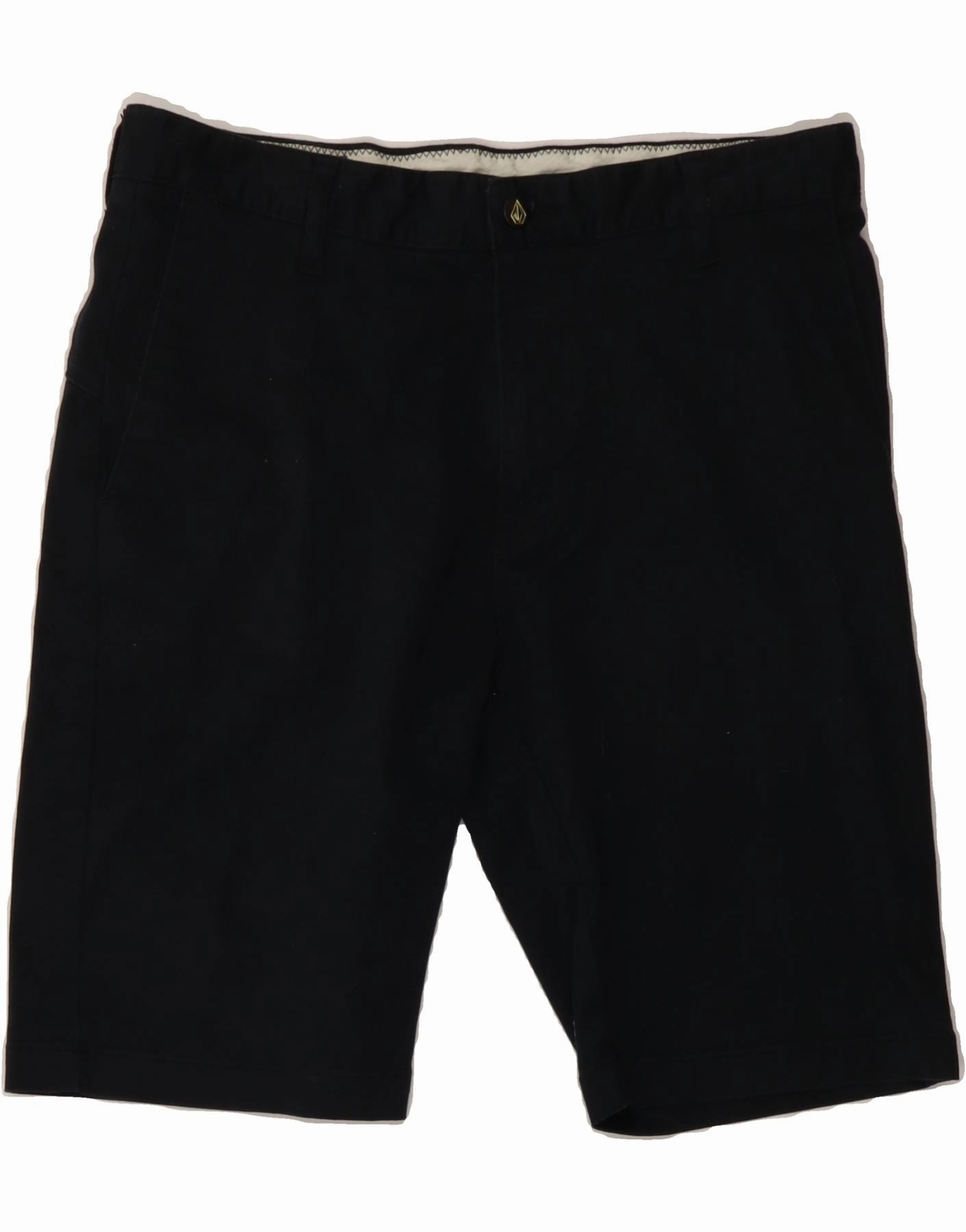 Breathable Motion VOLCOM Mens Chino Shorts W32 Medium  Navy Blue Cotton