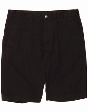 VOLCOM Mens Chino Shorts W33 Medium  Black Cotton Glide On Waist System Wrinkle Resistant Material
