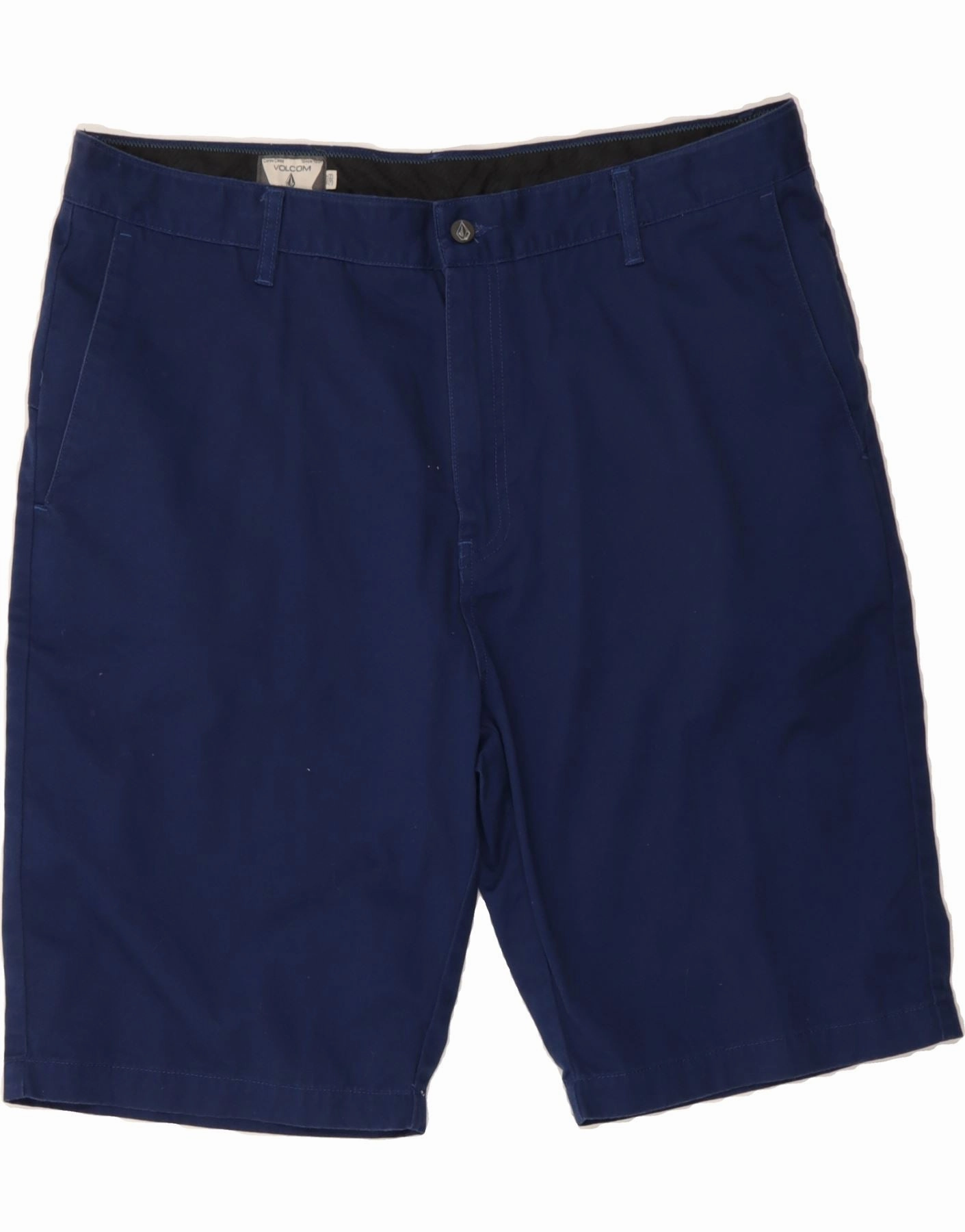 VOLCOM Mens Chino Shorts W38 XL Blue Flex Foam Insert