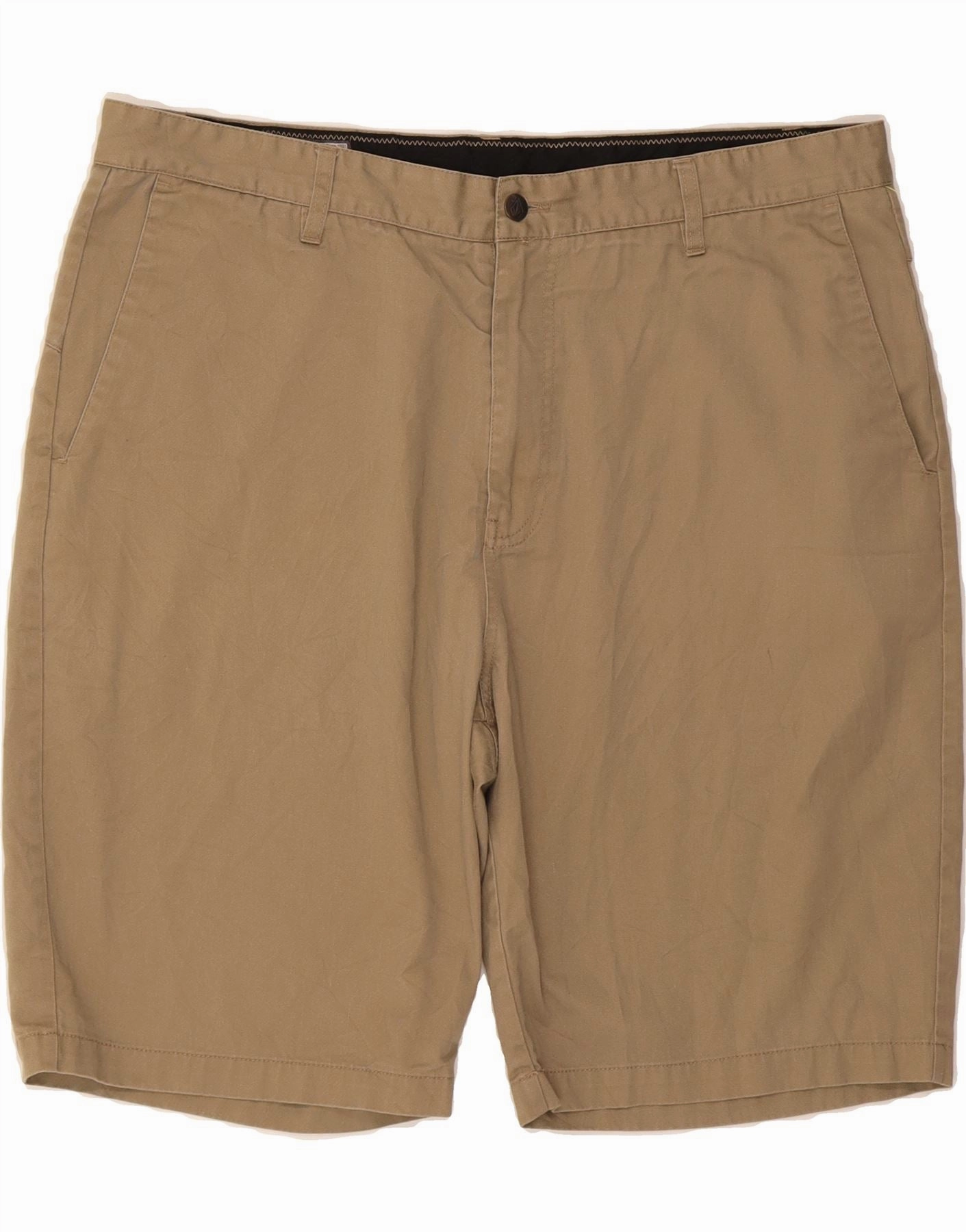 VOLCOM Mens Chino Shorts W40 XL Beige Cotton Daily Layer Valentine's gift