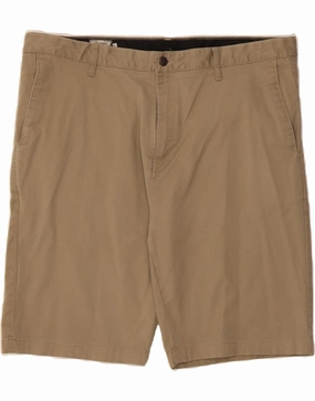 Moisture Wicking Technology VOLCOM Mens Chino Shorts W40 XL Beige Cotton