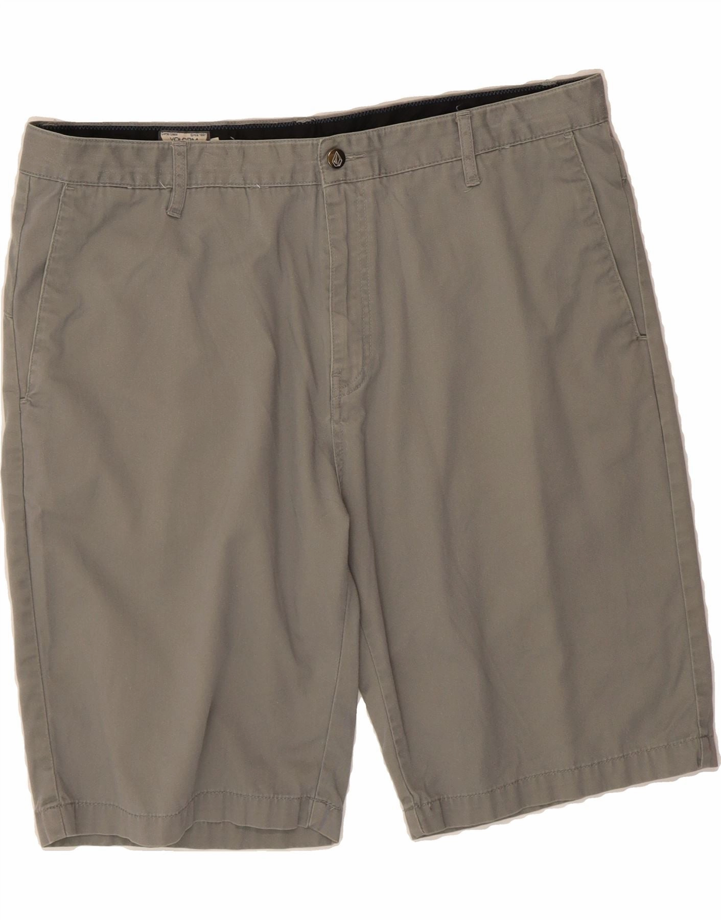 Comfortable Cut Easy Flex VOLCOM Mens Chino Shorts W40 XL Grey