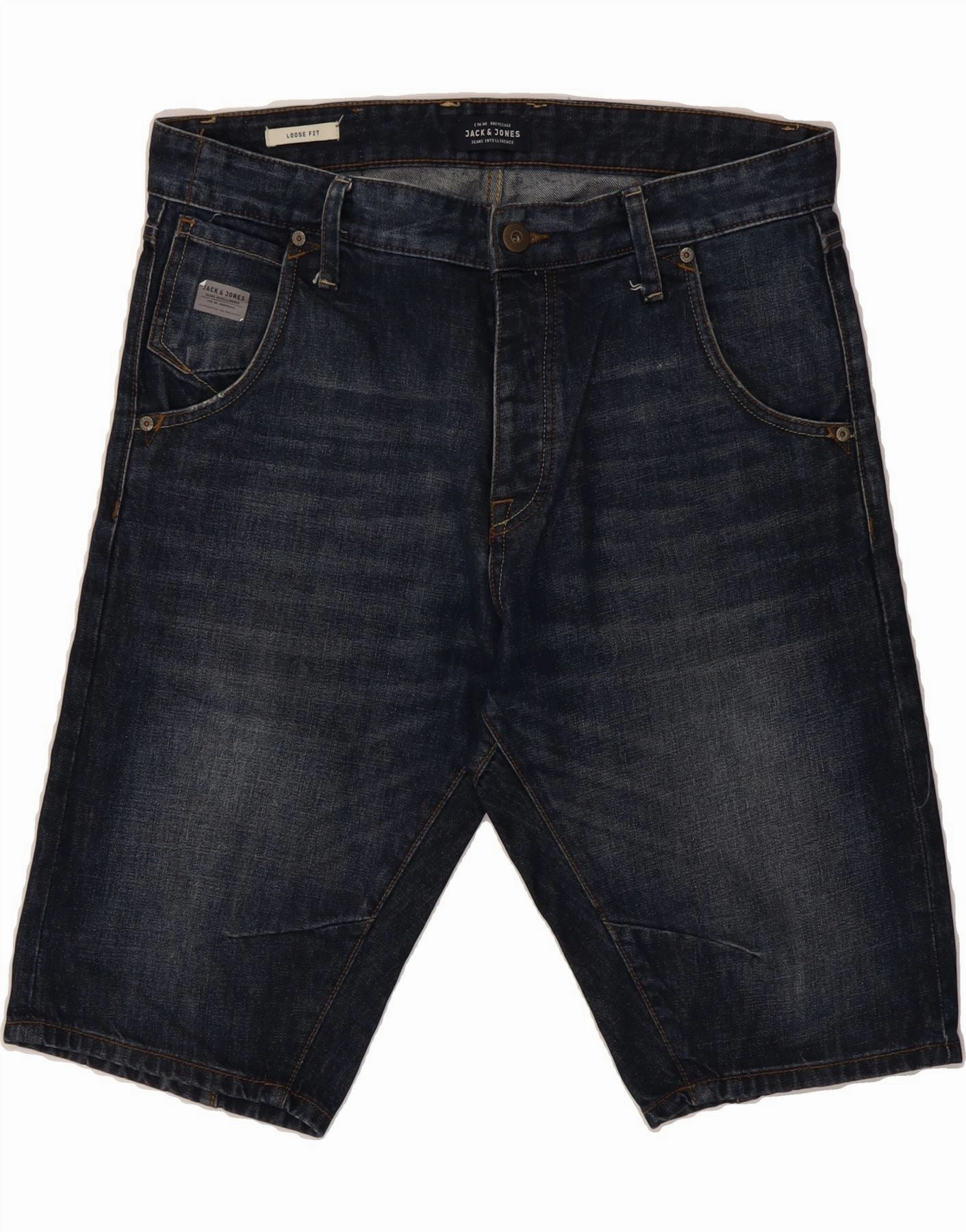 Easy Fit Wear JACK & JONES Mens Loose Fit Denim Shorts Large W36  Blue Cotton