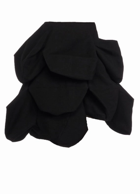 W/C LIGHT SERGE 3D PANELED BOX DETAIL SKIRT Daily Wear Durable Twill