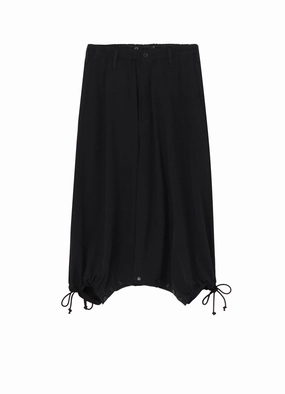 Breathable mesh Body Movement W/GABARDINE INSEAM BUTTON SAROUEL PANTS