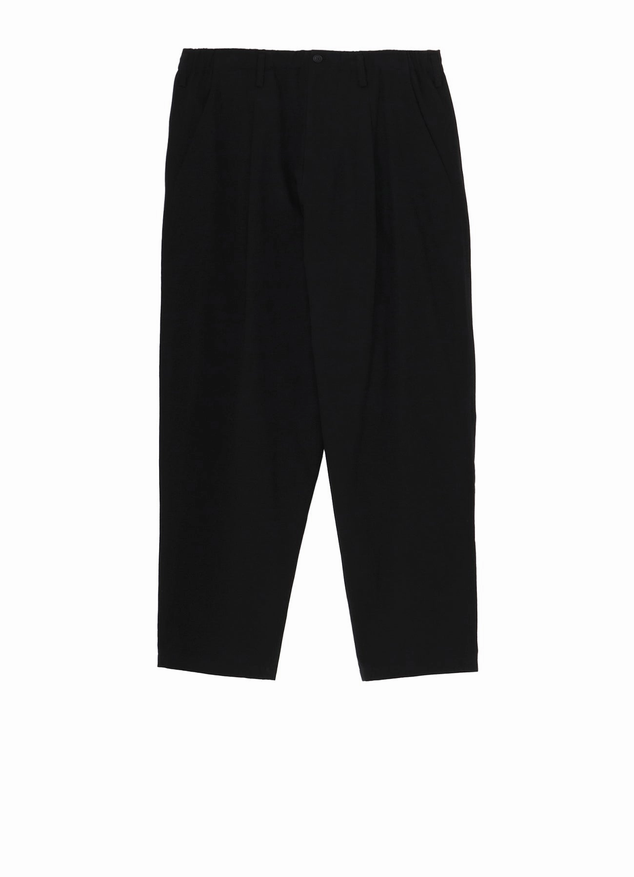 Fashionable Cut WAIST STRING PANTS WITH COTTON LINEN UNEVEN YARN CANVAS