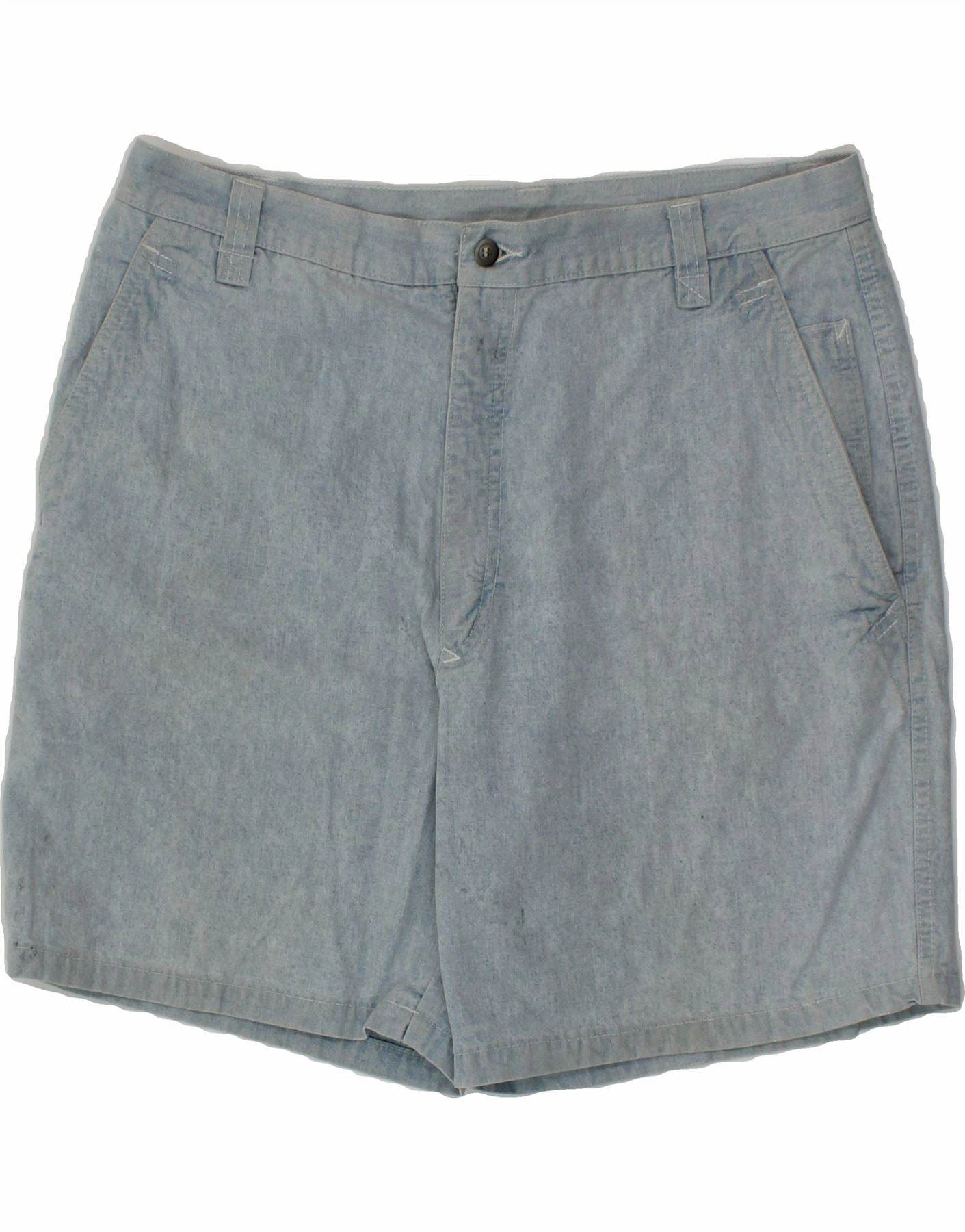 Smart Casual WAMPUM Mens Chino Shorts W36 Large Blue Cotton