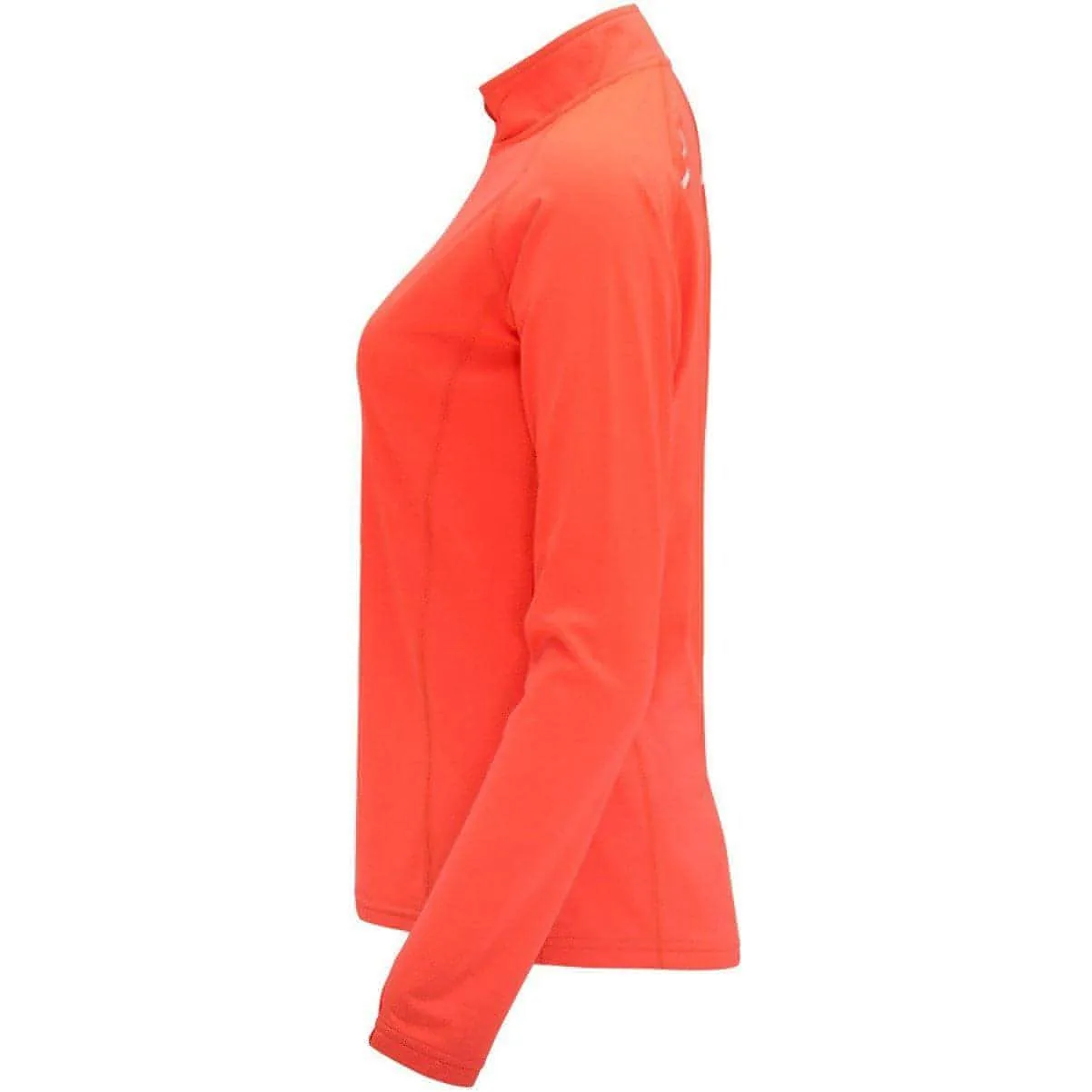 More Mile Vivid Half Zip Long Sleeve Womens Running Top - Orange Fashion-Forward