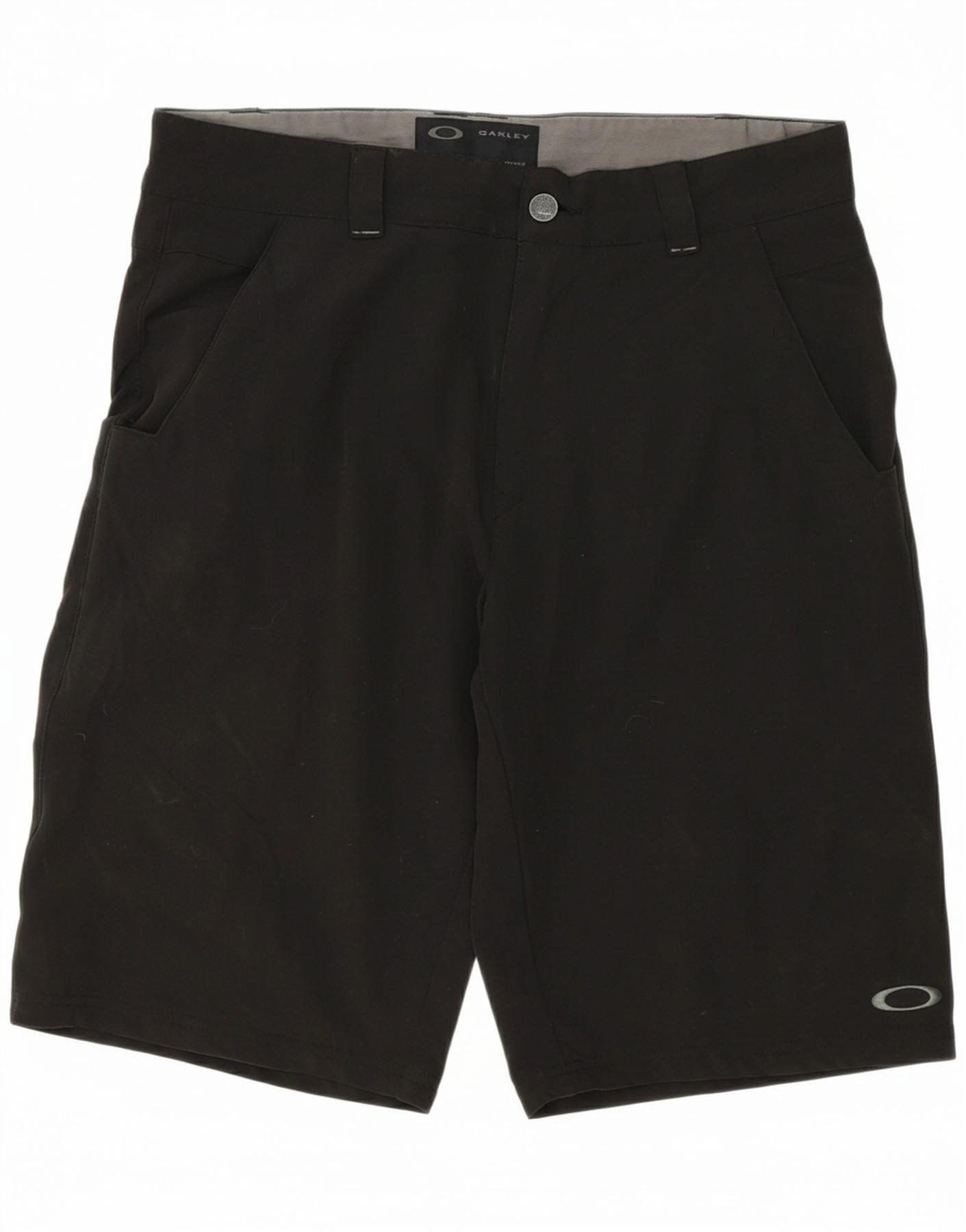 OAKLEY Mens Casual Shorts W32 Medium  Black Polyester Odor-resistant