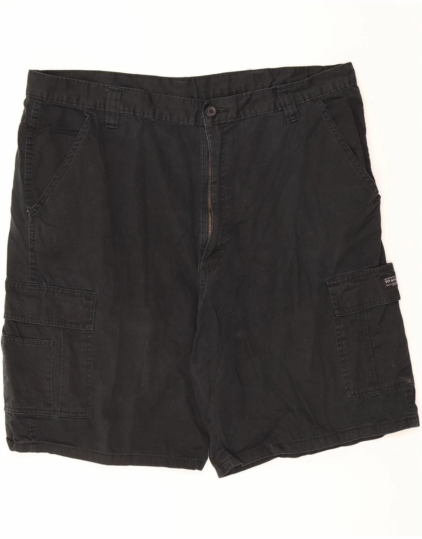 WRANGLER Mens Cargo Shorts W40 XL Black Dynamic Flex Zones Beach Ready