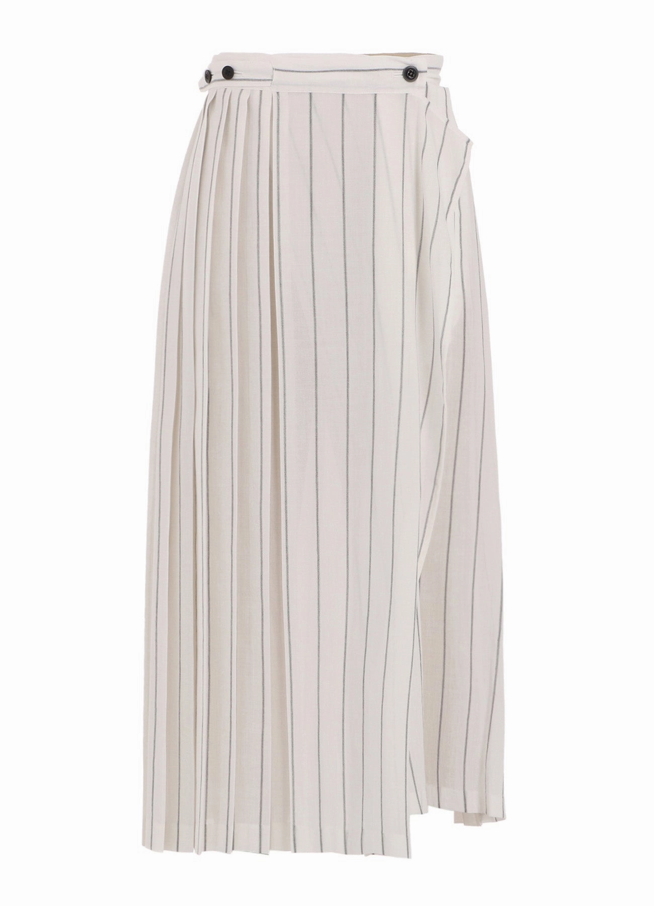 Fit Freedom Versatile Fit WASHER STRIPE PLEATED WRAP SKIRT