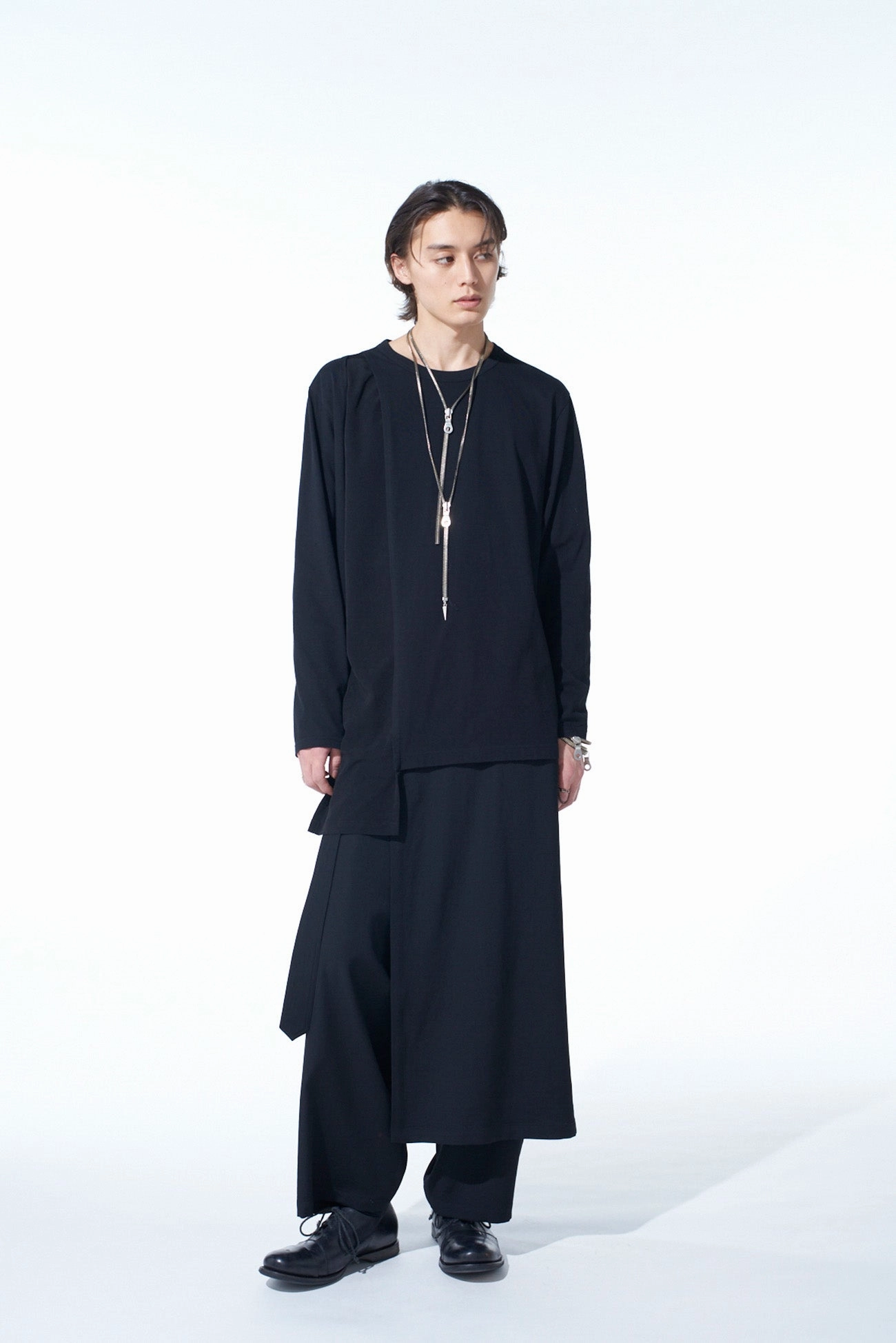 Breathable Wear Fit All Around Fit WASHER WOOL GABARDINE WRAP PANTS