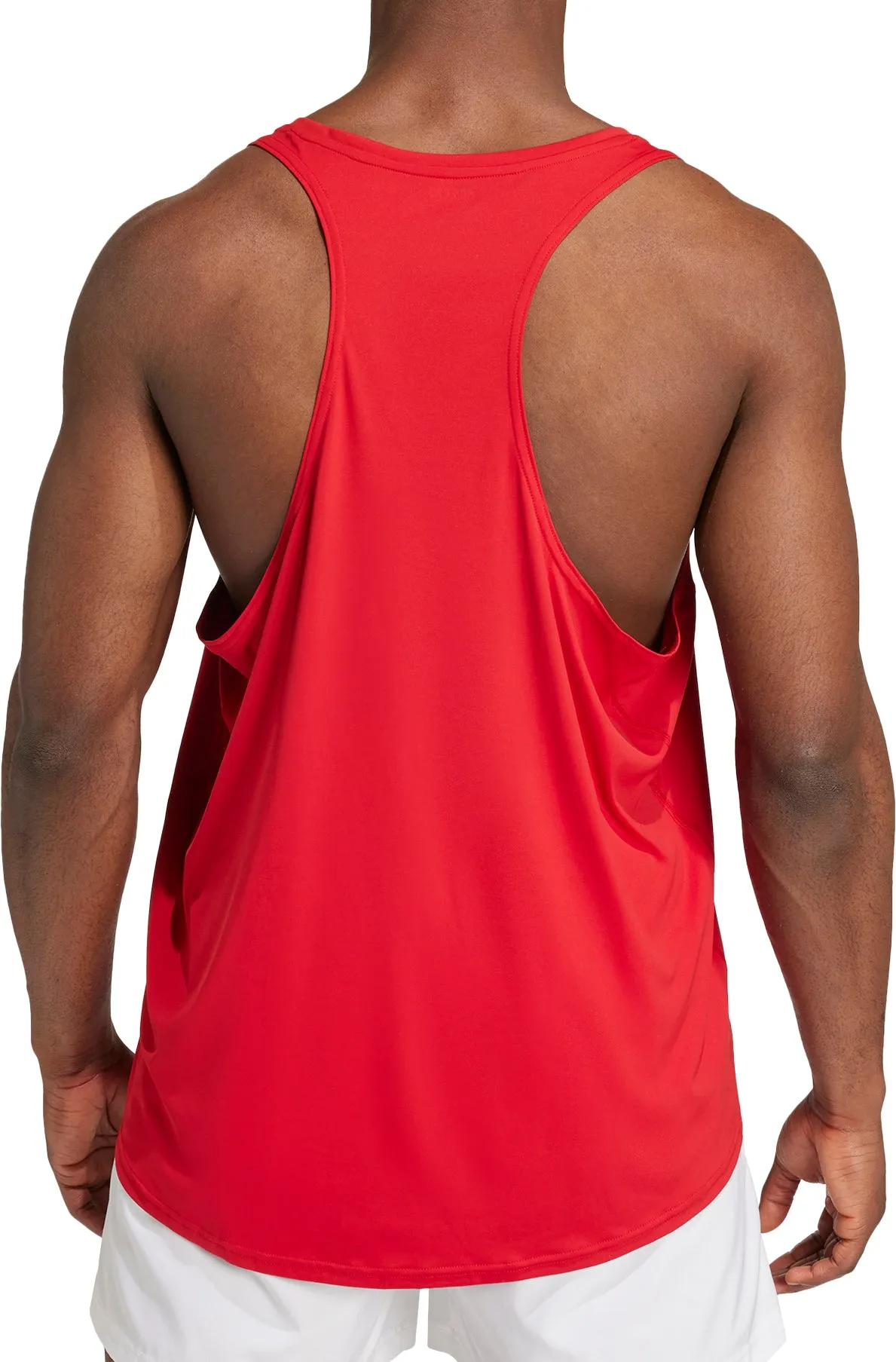 non - magnetic adidas Adizero Essentials Mens Running Vest - Red