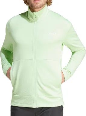 Slim Profile color fast adidas Terrex Multi Light Fleece Mens Running Jacket - Green