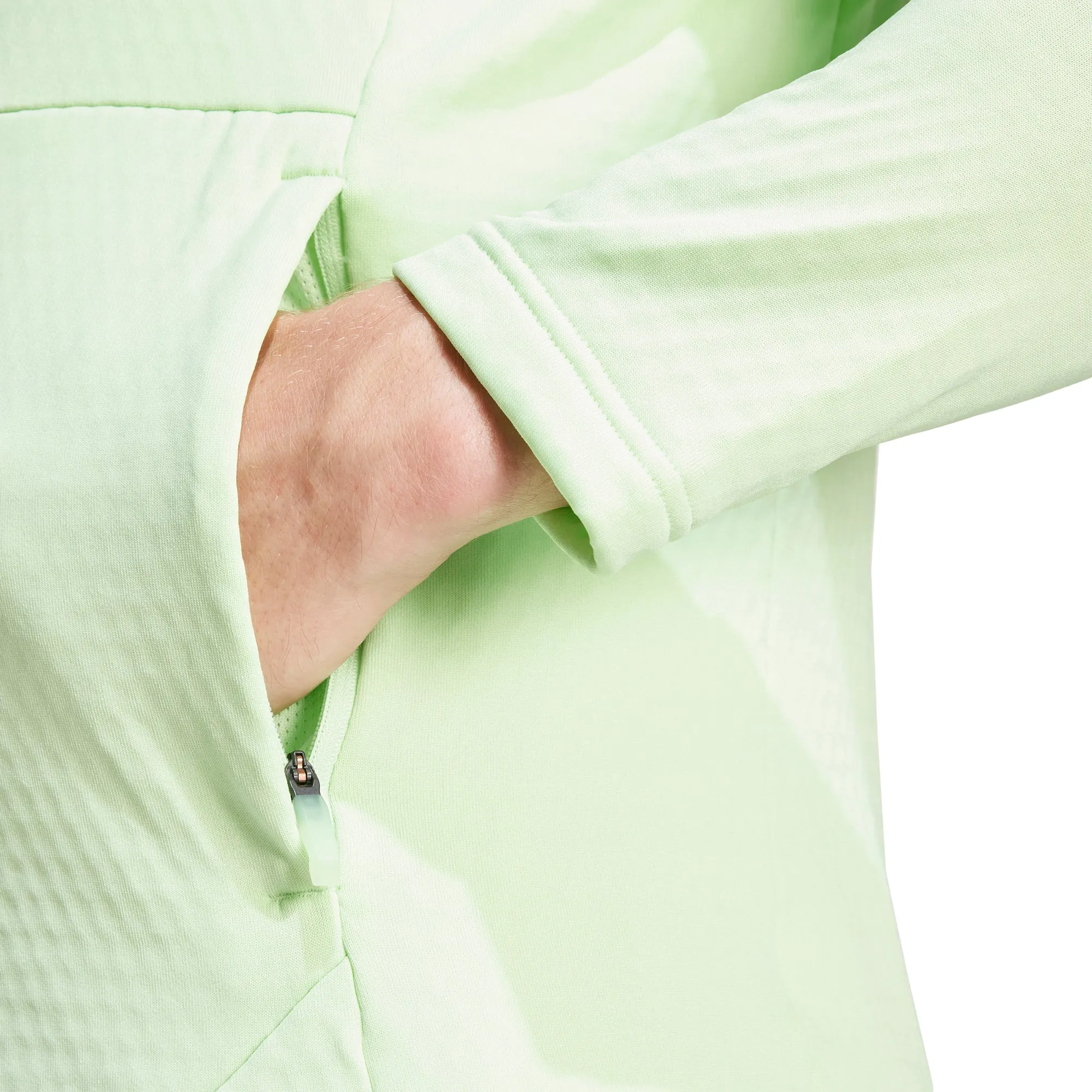 adidas Terrex Multi Light Fleece Mens Running Jacket - Green Asset Day Trek