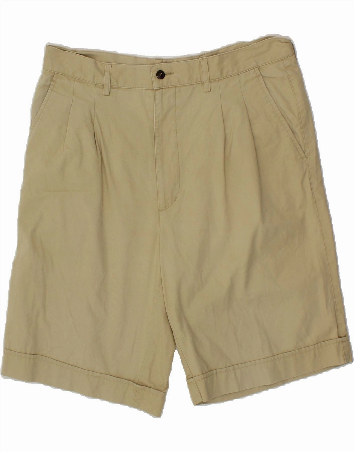 FILA Mens Pegged Chino Shorts W36 Large Beige Cotton Breathable wear Casual Vibe